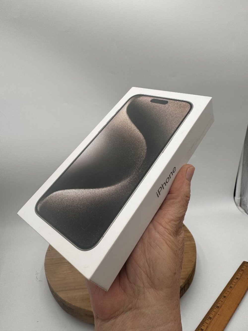 Apple iPhone 15 Pro box featuring Gag gift wrapping empty box no phone